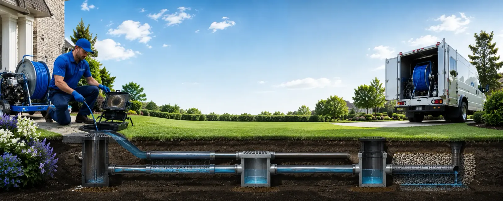 Outdoor drain cleaning information for Miles, TX